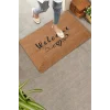 Valerine Life Kara Kalem Kalp Welcome Kapı Önü Paspası 45x70cm