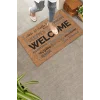 Valerine Life Dünya Dillerinde Kahverengi Welcome Hoş Geldiniz Kapı Önü Paspası 45x70cm