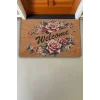 Valerine Life Kırmızı Trento Gülleri Welcome Kapı Önü Paspası 45x70cm
