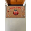 Valerine Life Kırmızı Uğur Böceği Welcome Kapı Önü Paspası 45x70cm