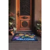 Valerine Life Neon Nilüfer Çiçekleri Welcome Kapı Önü Paspası 45x70cm
