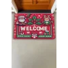 Valerine Life Noel Baba ve Çınar Yaprağı Welcome Kapı Önü Paspası 45x70cm