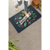 Valerine Life Noel Yılbaşı Topları ve Yeşil Yapraklar Welcome Kapı Önü Paspası 45x70cm