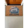 Valerine Life Nostaljik Kaset ve Müzik Çarkları Welcome Kapı Önü Paspası 45x70cm