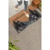 Valerine Life Orman Evi Temalı Çam Ağaçlı Welcome Kapı Önü Paspası 45x70cm