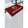Valerine Life Pastahane Pastacı Mercan Kırmızı Hoş Geldiniz Kapı Önü Paspası 45x70cm