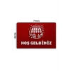 Valerine Life Pastahane Pastacı Mercan Kırmızı Hoş Geldiniz Kapı Önü Paspası 45x70cm