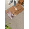 Valerine Life Pembe Lilyum Çiçeği Kişiye, İsme ve Aileye Özel Hoş Geldiniz Kapı Önü Paspası 45x70cm