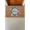 Valerine Life Pudra Kasımpatı ve Tavus Kuşu Tüyleri Welcome Kapı Önü Paspası 45x70cm
