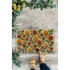 Valerine Life Sıcak İlmekler Nakışlı Güller Temalı Welcome Hoş Geldiniz Dijital Baskılı Kapı Önü Paspası 45x70cm