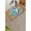 Valerine Life Sevimli Yunus Balığı ve Yıldızlı Welcome Kapı Önü Paspası 45x70cm