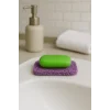 Valerine Life Lila Sabunluk Kaymaz Kıvırcık Lif Dokulu Hızlı Kuruyan Su Tahliyeli Sabun Altlığı 7x11cm 3 Adet