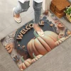 Valerine Life Turuncu Bal Kabağı Welcome Kapı Önü Paspası 45x70cm