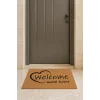Valerine Life Velür Coco Dokulu Welcome Hoş Geldiniz Kapı Önü Dış Mekan Paspası 45x70cm 27YCM260119