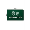 Valerine Life Veteriner Kliniği Yeşil Renk Hoş Geldiniz Pet Shop Kapı Önü Paspası 45x70cm