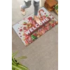 Valerine Life Yılbaşı Baston ve Yuvarlak Şekerler Welcome Kapı Önü Paspası 45x70cm