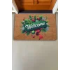 Valerine Life Yılbaşı Kapı Süsü Temalı Welcome Kapı Önü Paspası 45x70cm