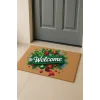 Valerine Life Yılbaşı Kapı Süsü Temalı Welcome Kapı Önü Paspası 45x70cm