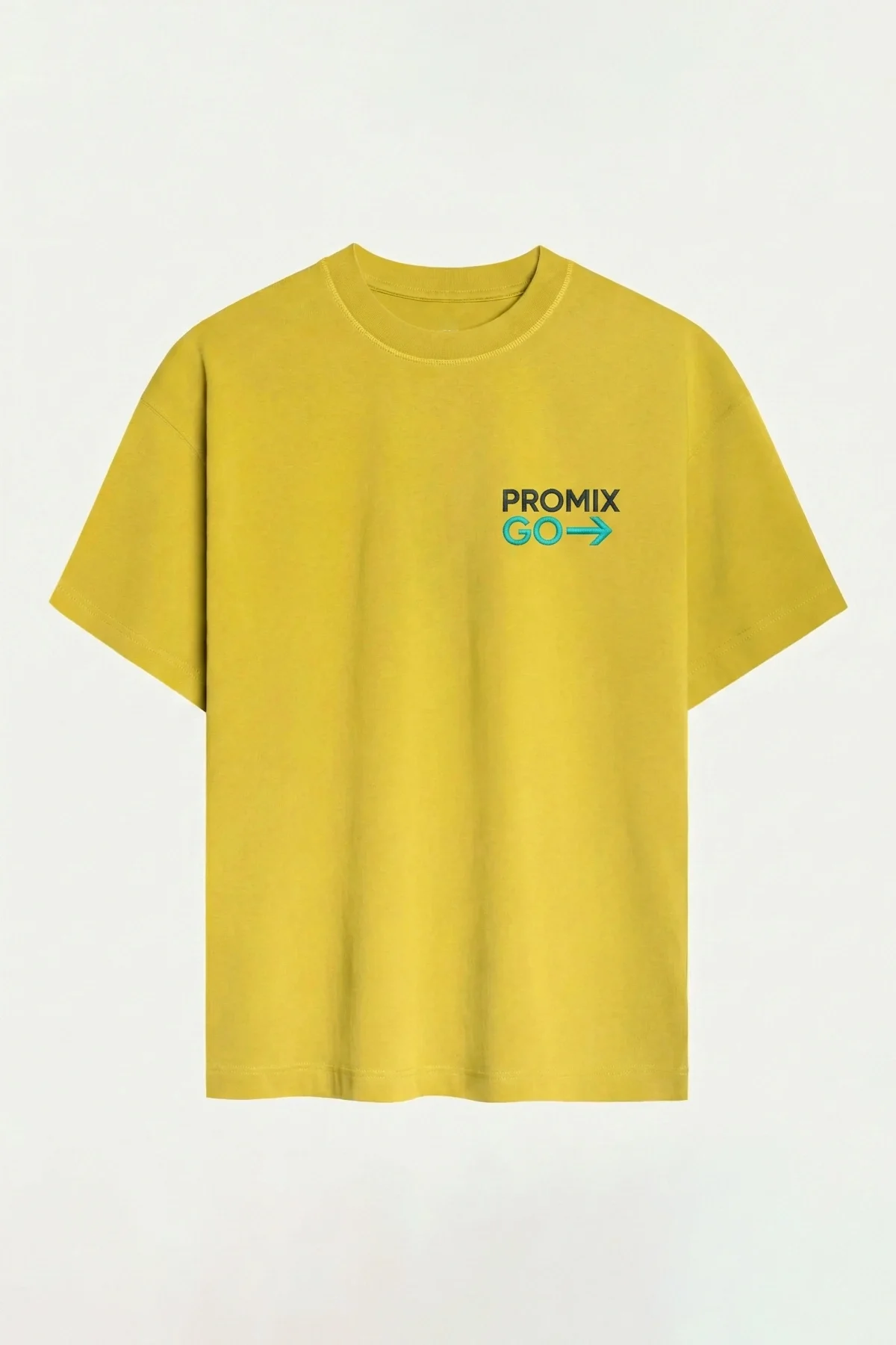 Promix Go Unisex T-Shirt Yuvarlak Yaka Kısa Kol Kişiye İsme Özel Tasarım Private Label New Design