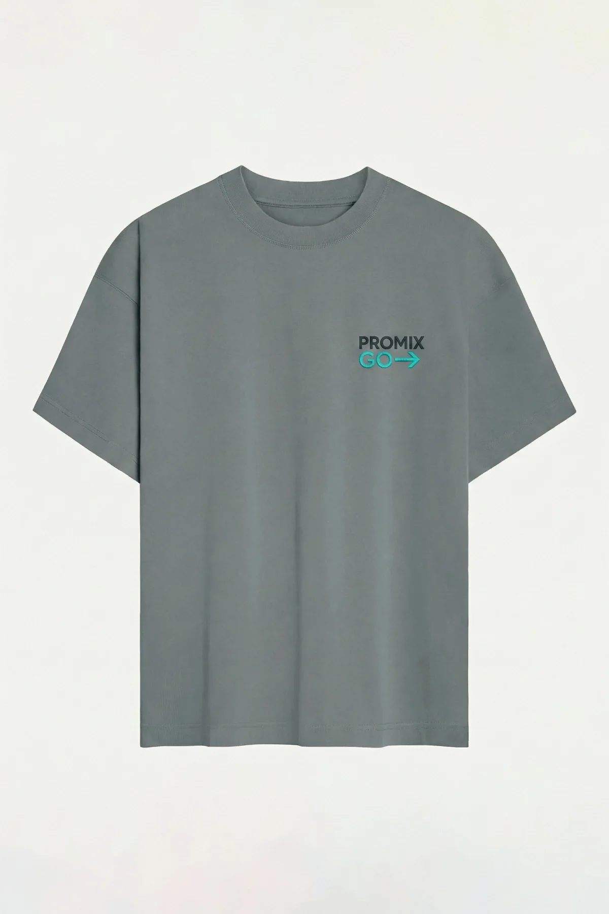 Promix Go Unisex T-Shirt Yuvarlak Yaka Kısa Kol Kişiye İsme Özel Tasarım Private Label New Design