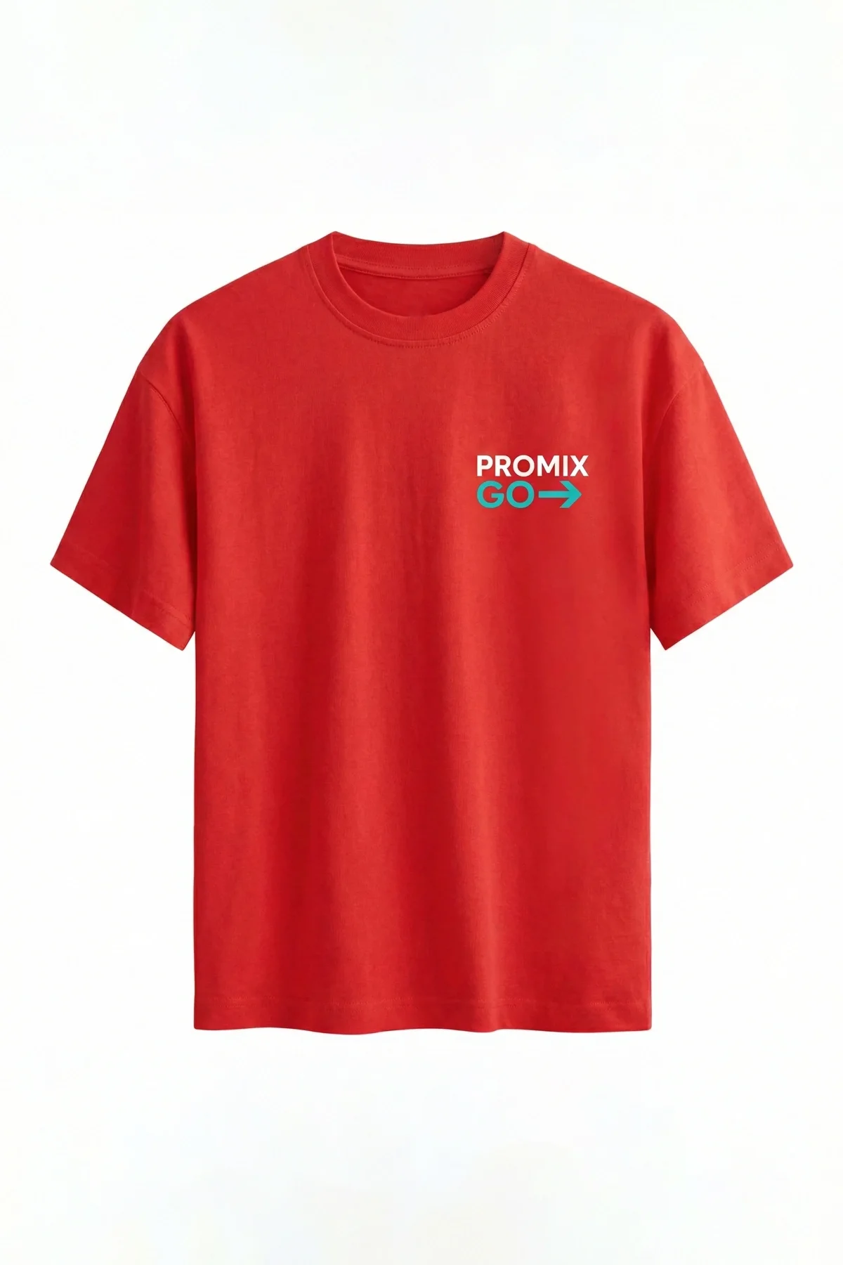 Promix Go Unisex T-Shirt Yuvarlak Yaka Kısa Kol Kişiye İsme Özel Tasarım Private Label New Design
