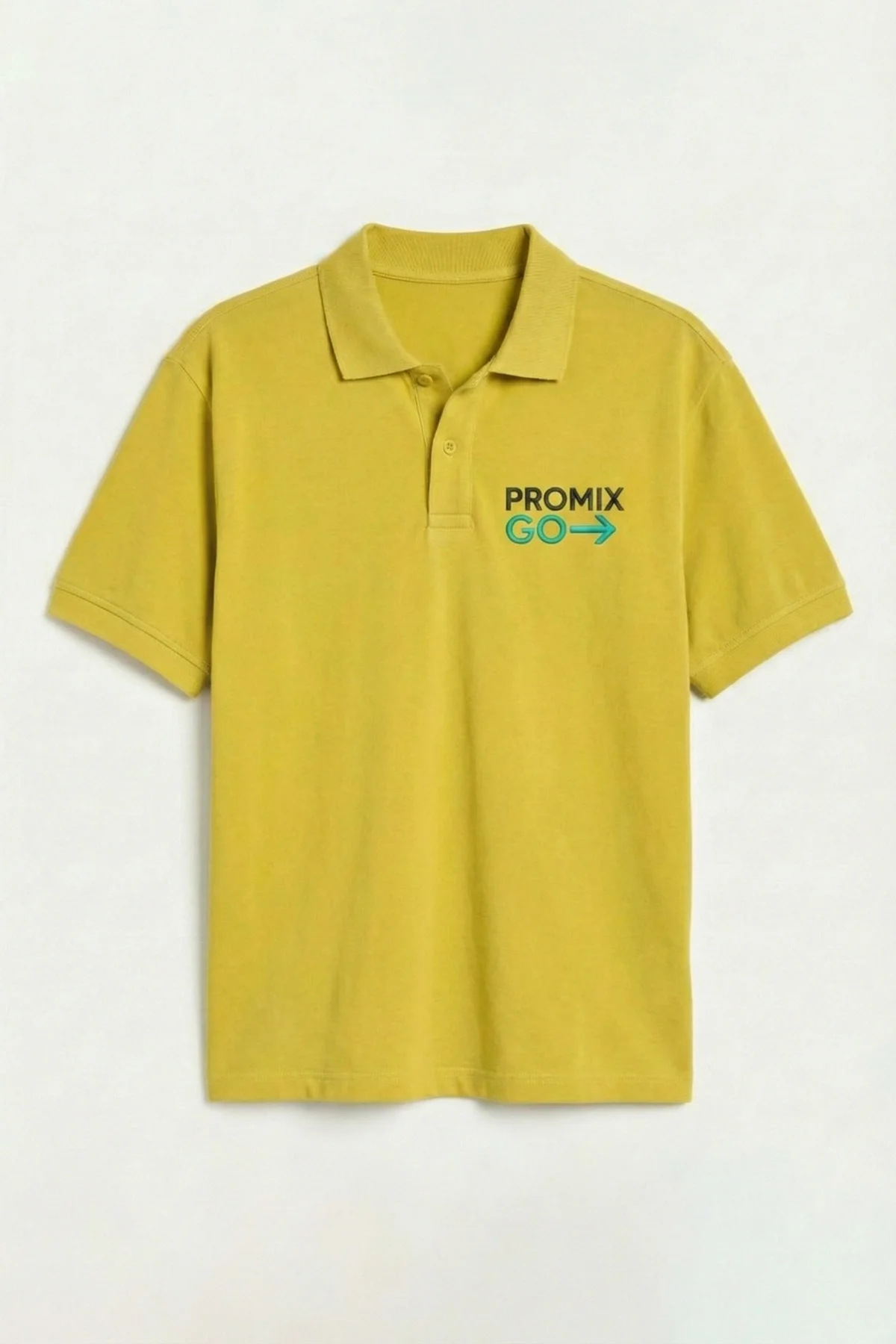 Promix Go Unisex T-Shirt Polo Yaka Kısa Kol Kişiye İsme Özel Tasarım Private Label New Design