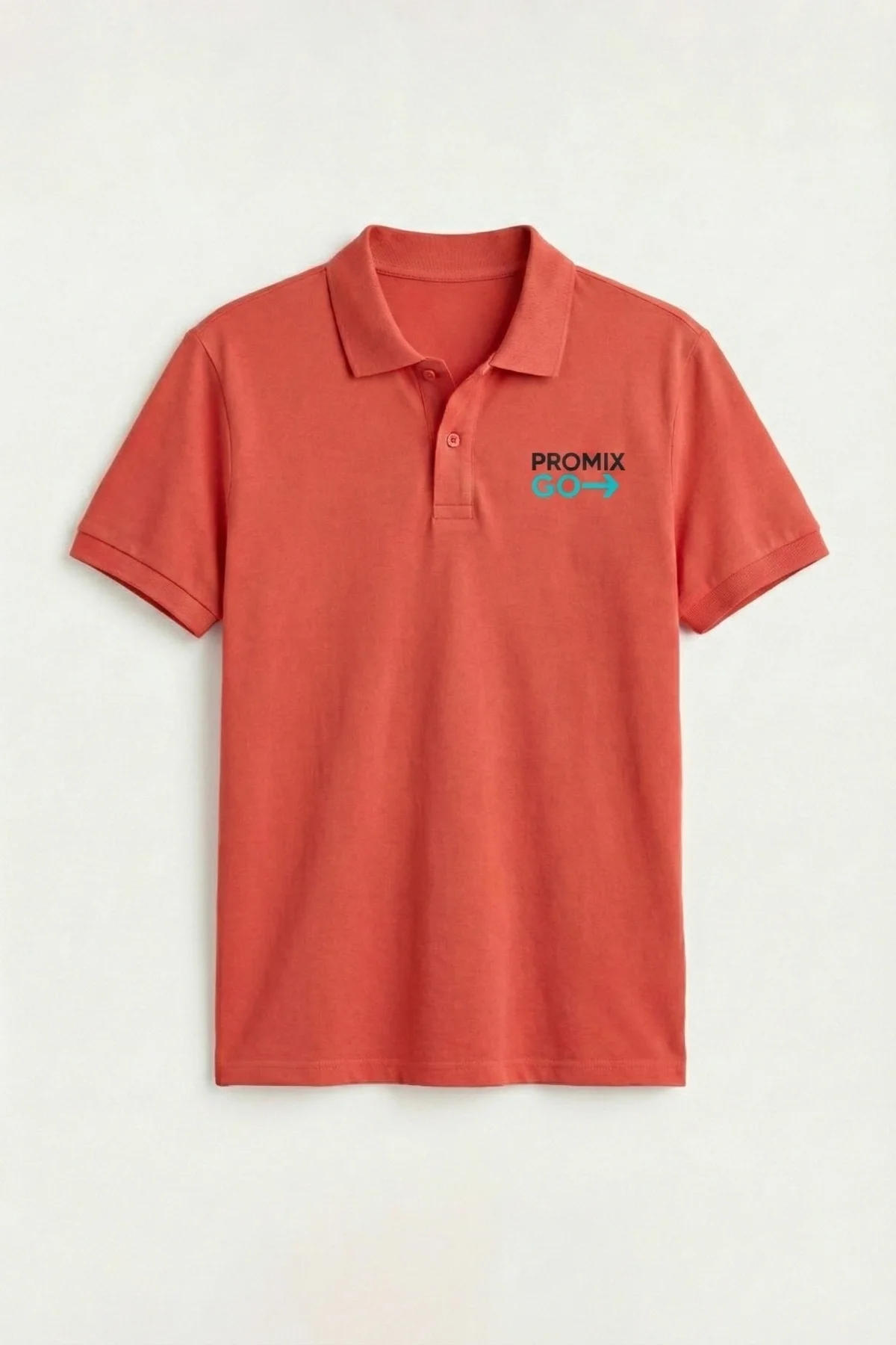 Promix Go Unisex T-Shirt Polo Yaka Kısa Kol Kişiye İsme Özel Tasarım Private Label New Design