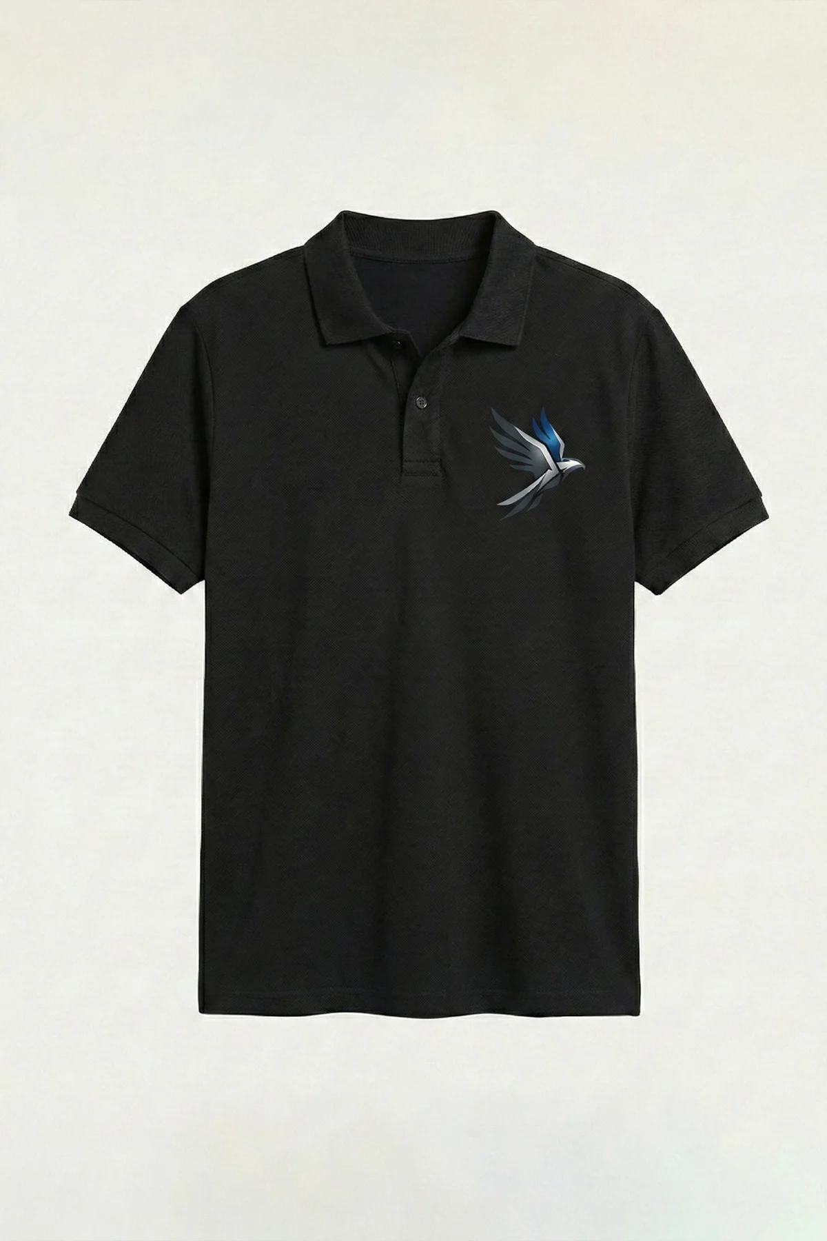 Hawk Era T-Shirt Erkek Siyah Beyaz Polo Yaka Kısa Kol Tişört Güçlü Duruş, Sınırsız Rahatlık