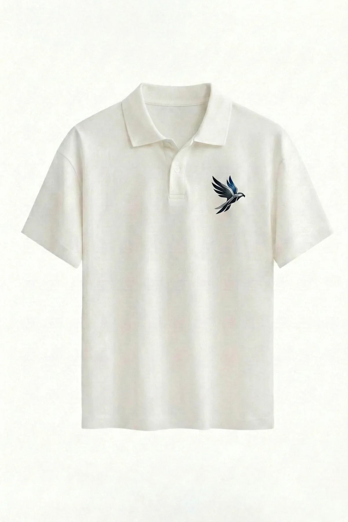 Hawk Era T-Shirt Erkek Siyah Beyaz Polo Yaka Kısa Kol Tişört Güçlü Duruş, Sınırsız Rahatlık