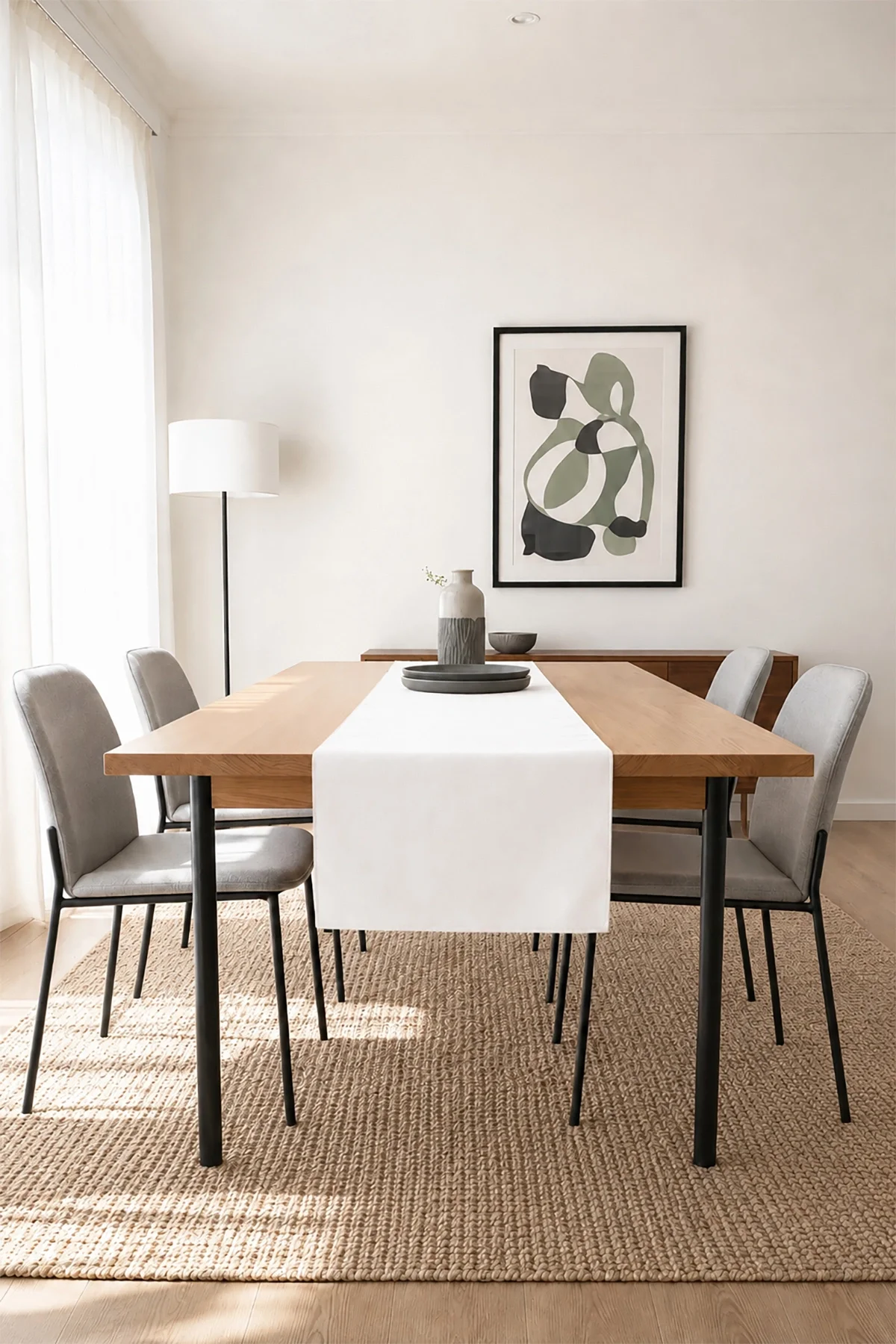 Valerine Life Runner Amerikan Servisi 40x140cm Dijital Baskılı Sıvı Geçirmez Masa Konsol Örtüsü