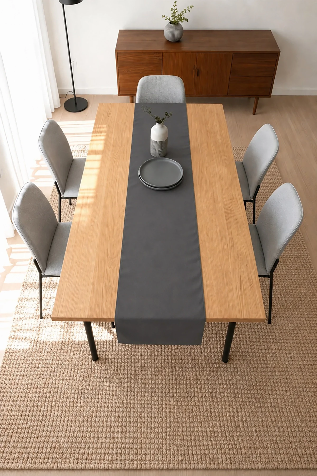 Valerine Life Runner Amerikan Servisi 40x140cm Dijital Baskılı Sıvı Geçirmez Masa Konsol Örtüsü