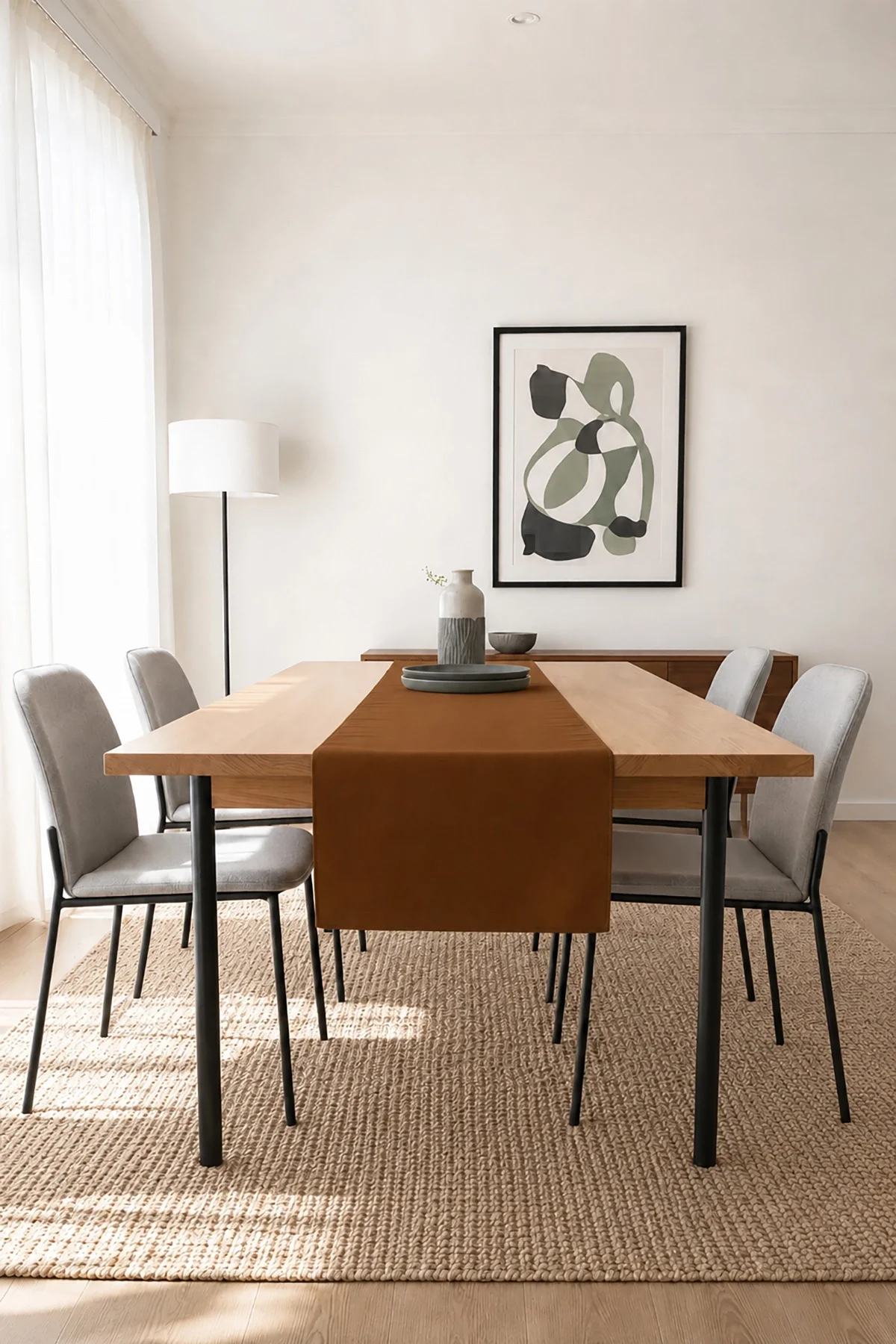 Valerine Life Runner Amerikan Servisi 40x140cm Dijital Baskılı Sıvı Geçirmez Masa Konsol Örtüsü