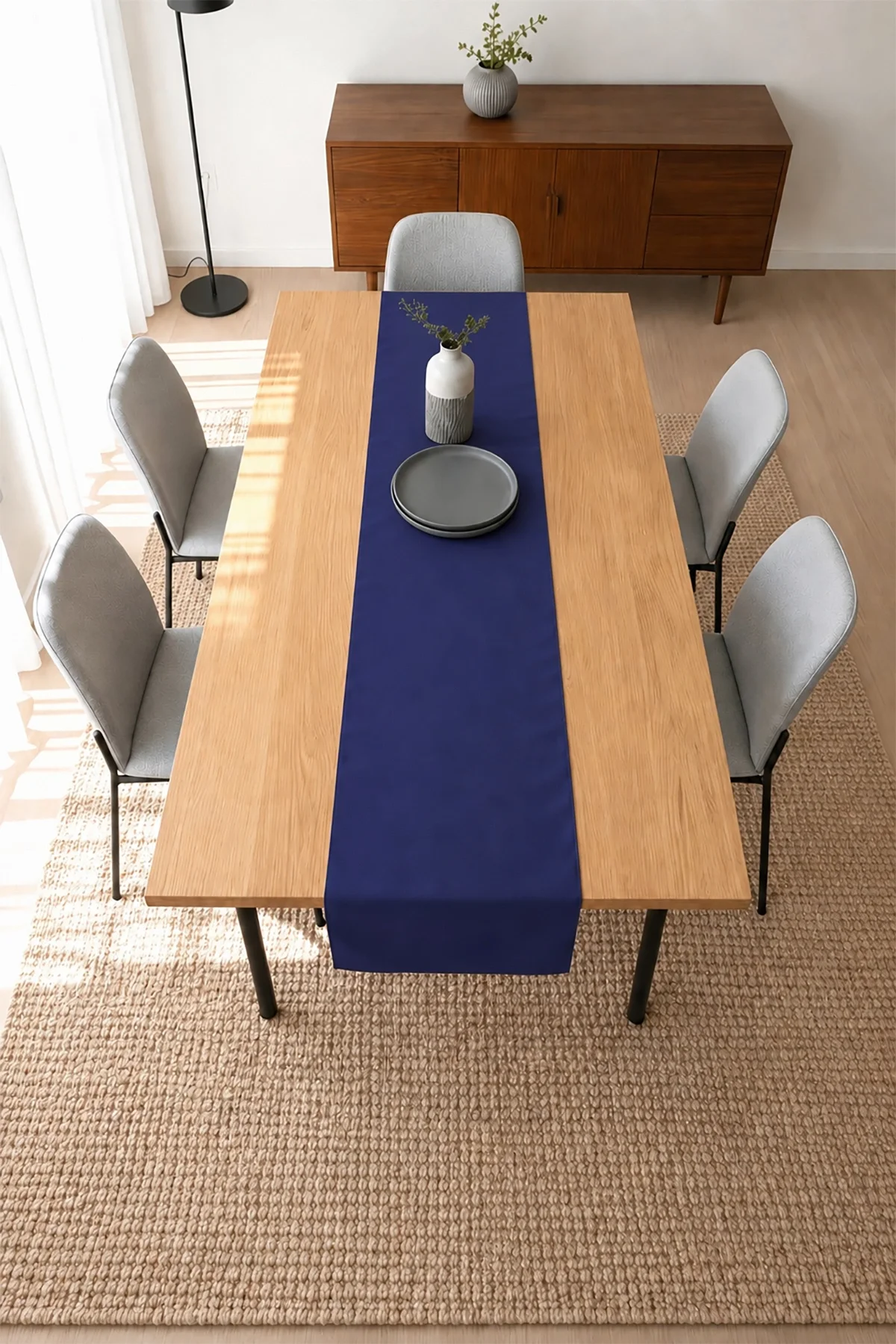 Valerine Life Runner Amerikan Servisi 40x140cm Dijital Baskılı Sıvı Geçirmez Masa Konsol Örtüsü