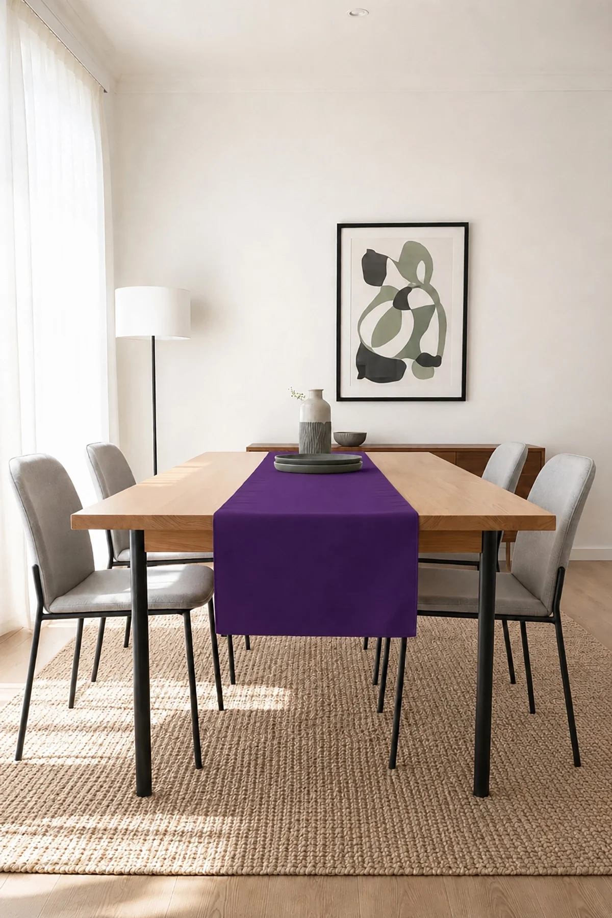 Valerine Life Runner Amerikan Servisi 40x140cm Dijital Baskılı Sıvı Geçirmez Masa Konsol Örtüsü