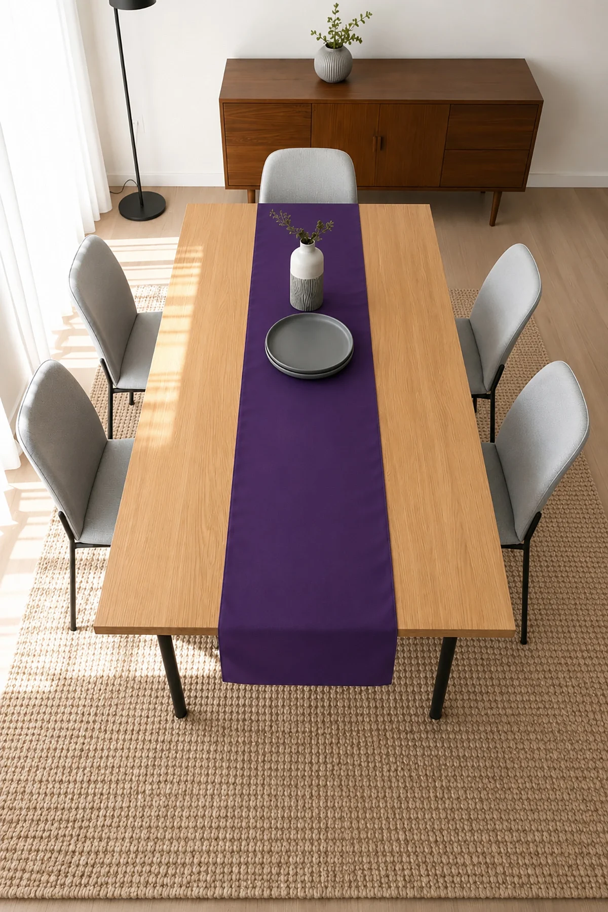 Valerine Life Runner Amerikan Servisi 40x140cm Dijital Baskılı Sıvı Geçirmez Masa Konsol Örtüsü