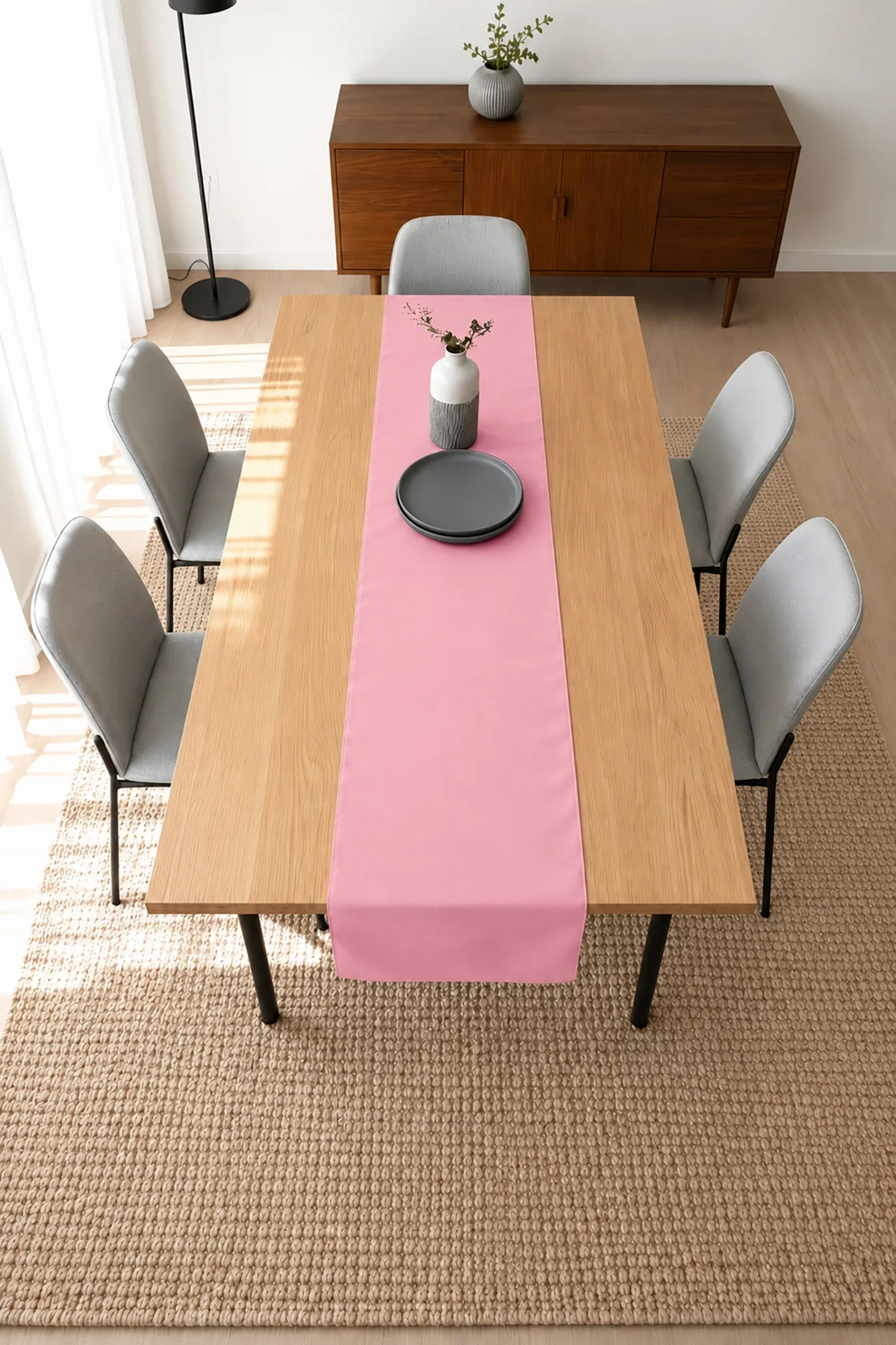 Valerine Life Runner Amerikan Servisi 40x140cm Dijital Baskılı Sıvı Geçirmez Masa Konsol Örtüsü