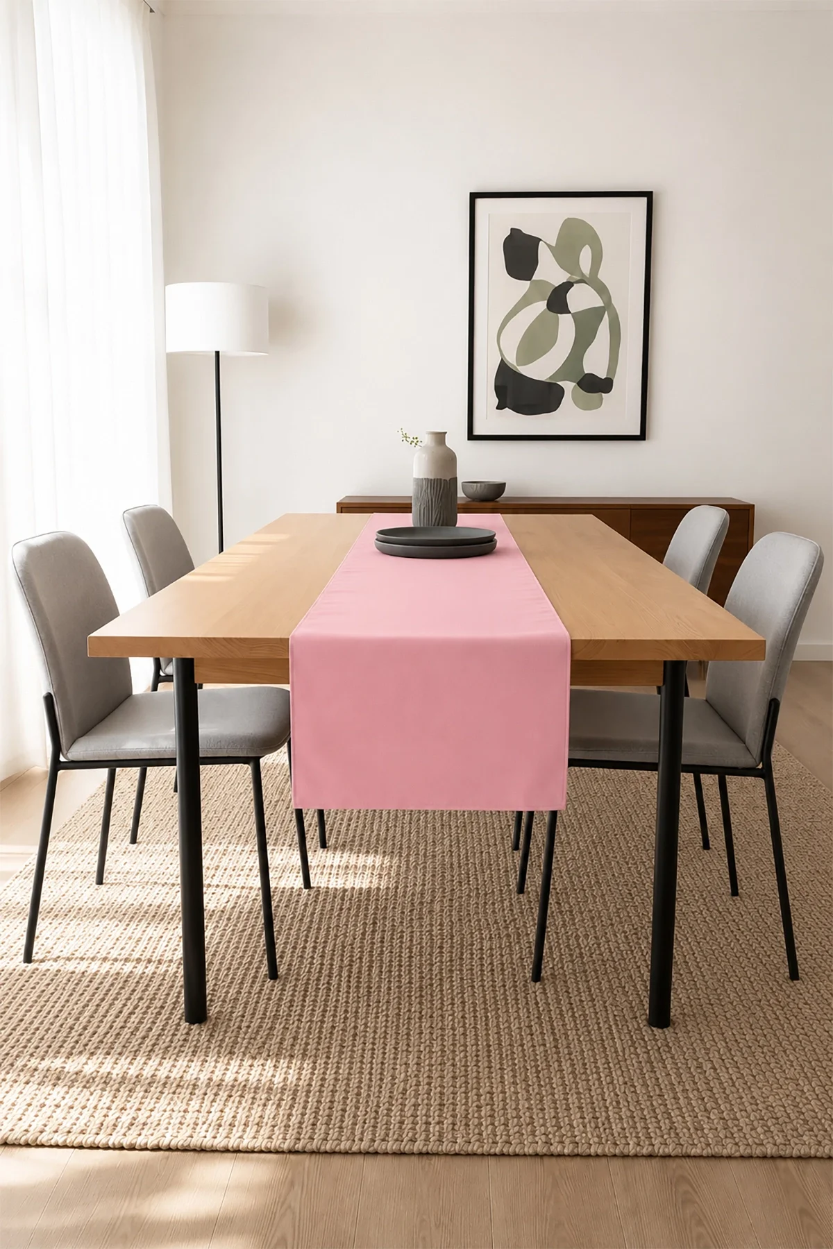 Valerine Life Runner Amerikan Servisi 40x140cm Dijital Baskılı Sıvı Geçirmez Masa Konsol Örtüsü