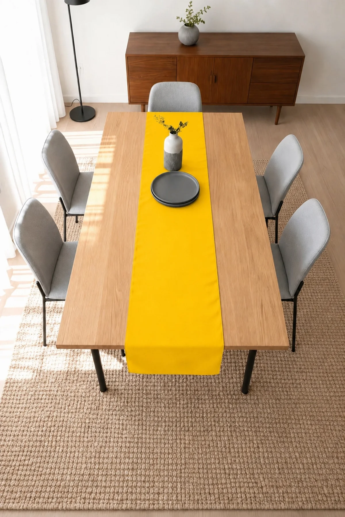 Valerine Life Runner Amerikan Servisi 40x140cm Dijital Baskılı Sıvı Geçirmez Masa Konsol Örtüsü