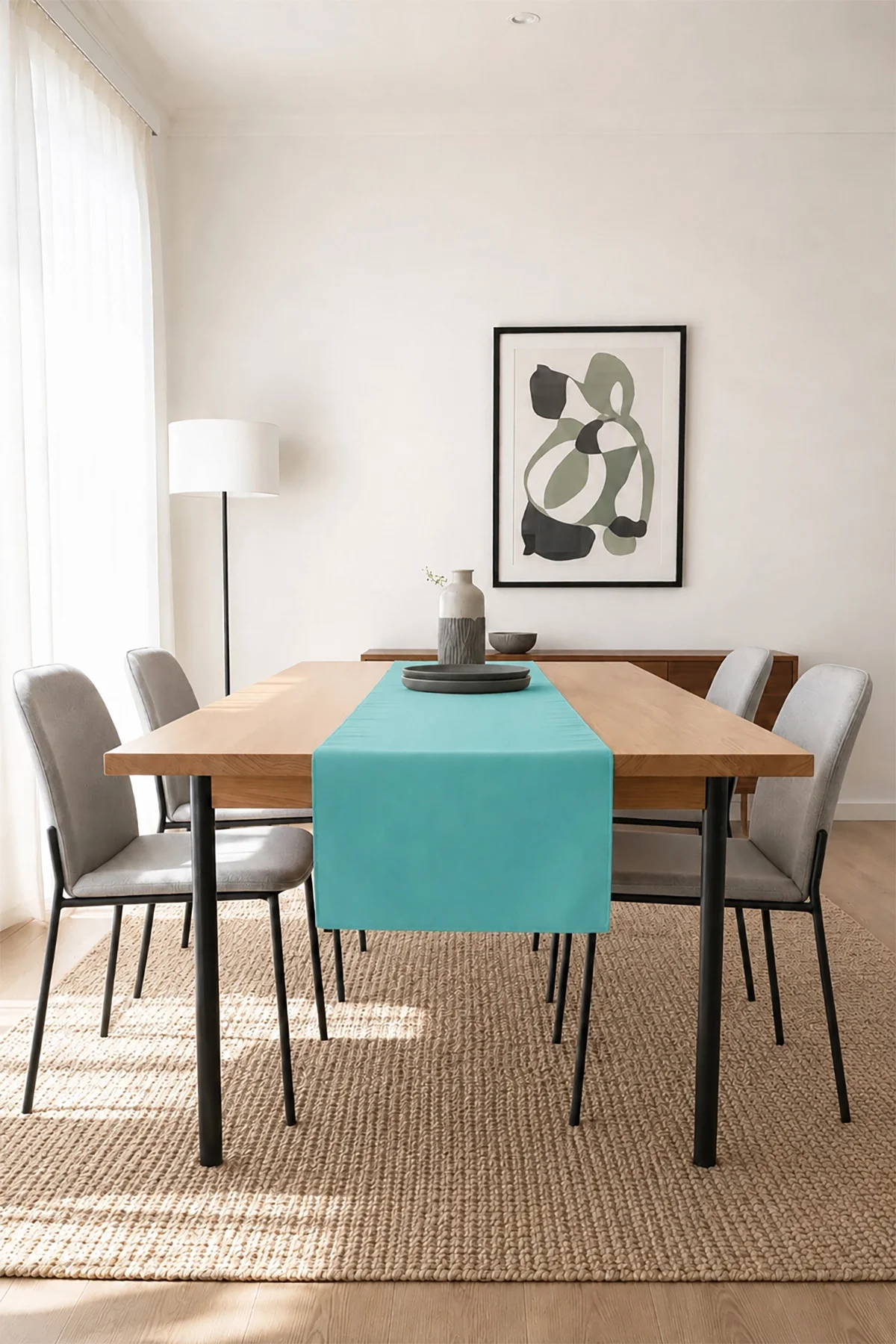 Valerine Life Runner Amerikan Servisi 40x140cm Dijital Baskılı Sıvı Geçirmez Masa Konsol Örtüsü
