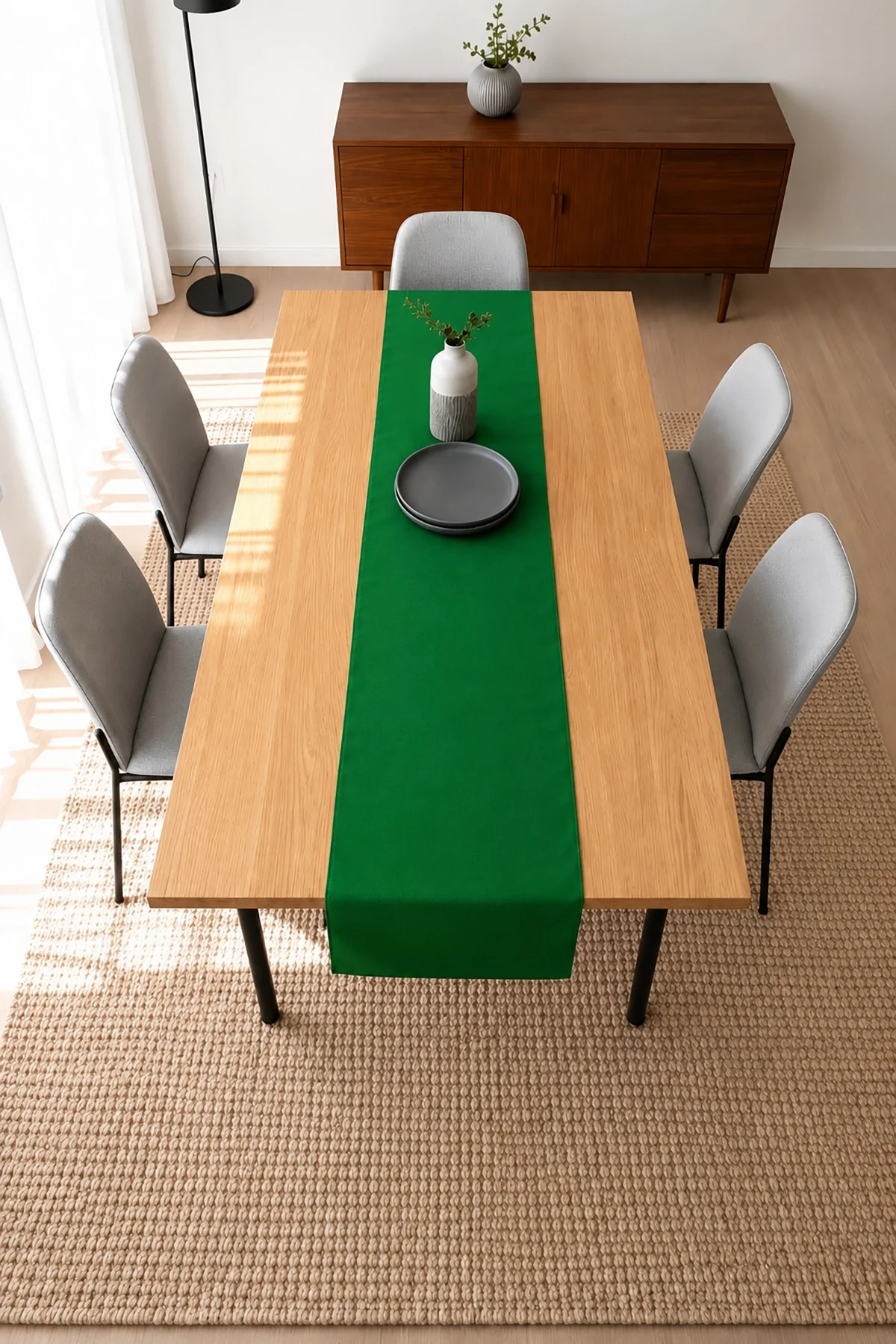 Valerine Life Runner Amerikan Servisi 40x140cm Dijital Baskılı Sıvı Geçirmez Masa Konsol Örtüsü