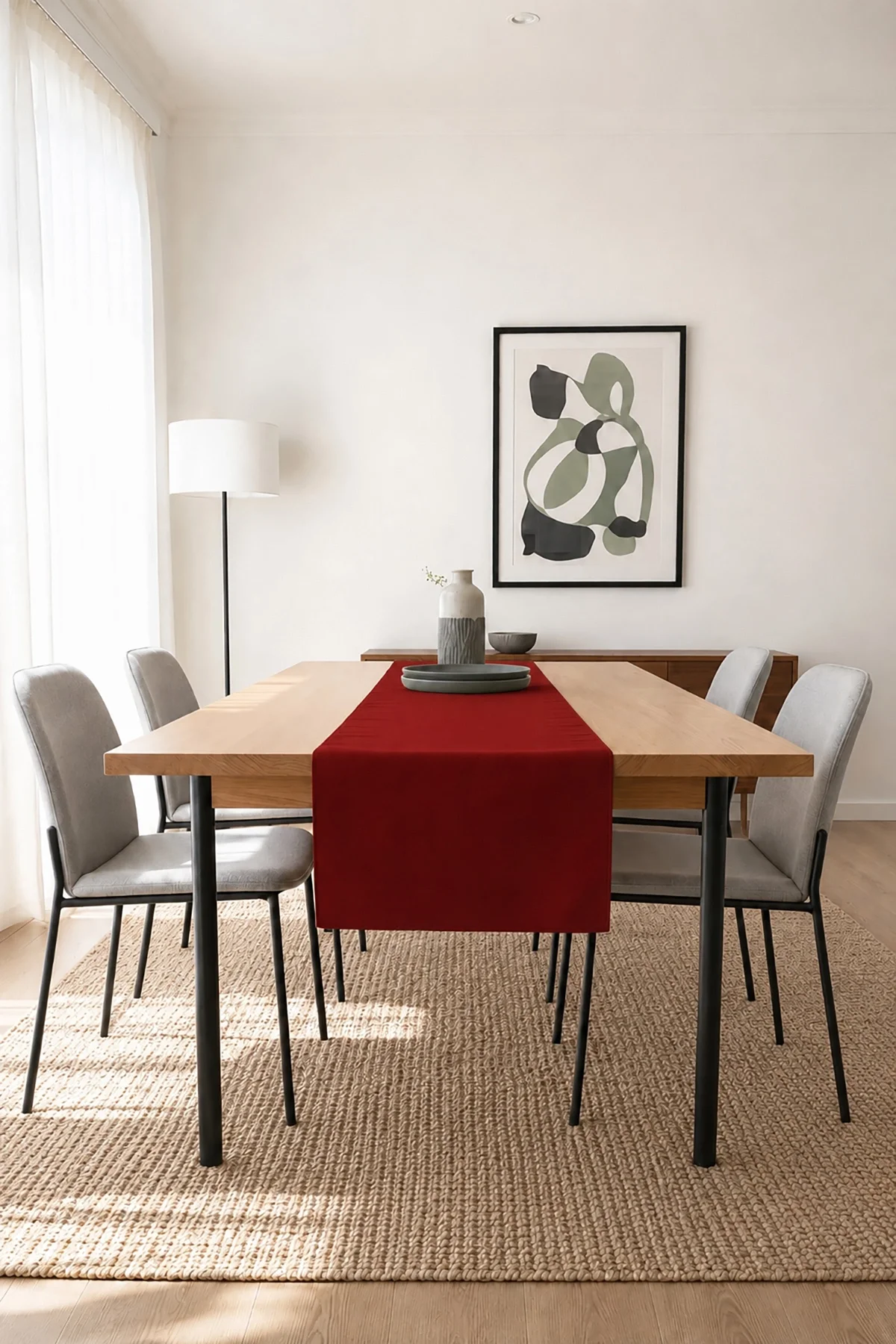 Valerine Life Runner Amerikan Servisi 40x140cm Dijital Baskılı Sıvı Geçirmez Masa Konsol Örtüsü