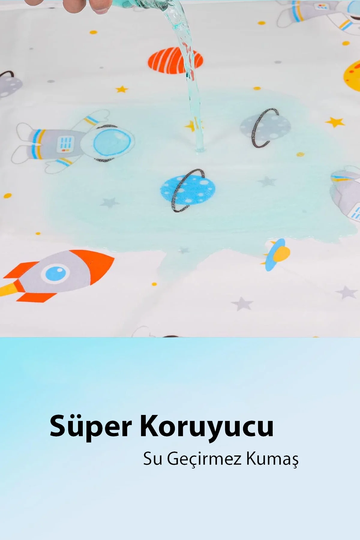 MAtGo Baby Kuğulu Bebek Alt Açma Matı Minderi Yıkanır Sıvı Geçirmez Bakım Pad Örtüsü 35x65cm 2 Adet