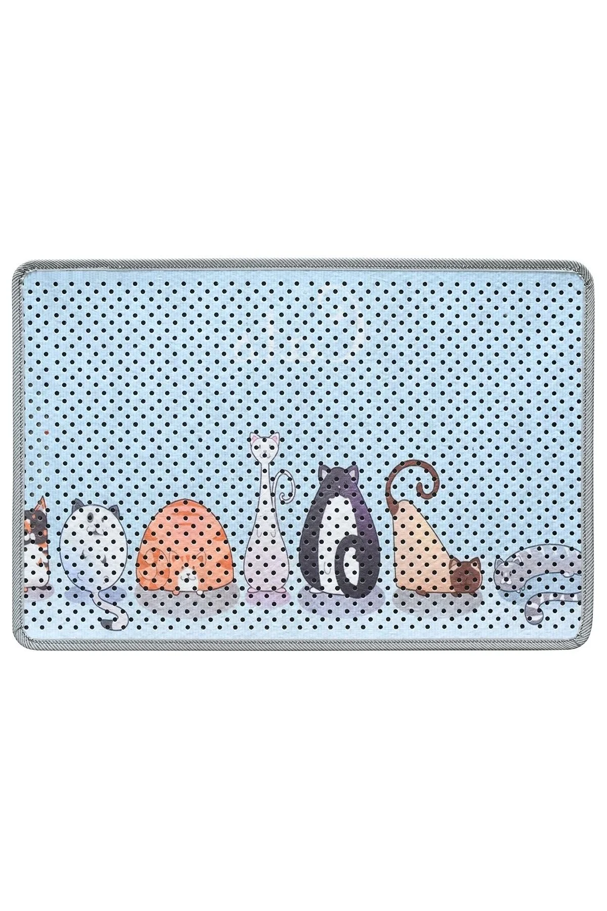 MatGo Pati Kedi Kumu Matı Çift Katlı Sıvı Geçirmez Kaymaz Elekli Yıkanabilir Kedi Tuvaleti Paspası 40x60cm