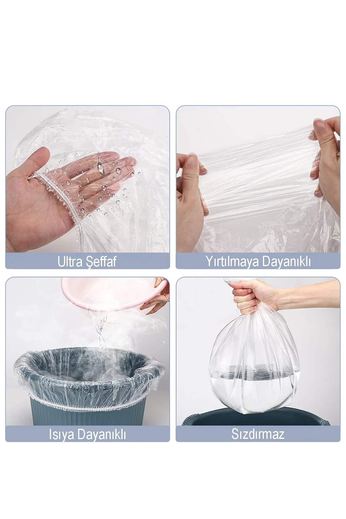 MivelaCure Pedikür Ayak Banyosu Galoşu Tek Kullanımlık Şeffaf Spa Masaj Küvet Poşeti 80x82cm 100 Ad.