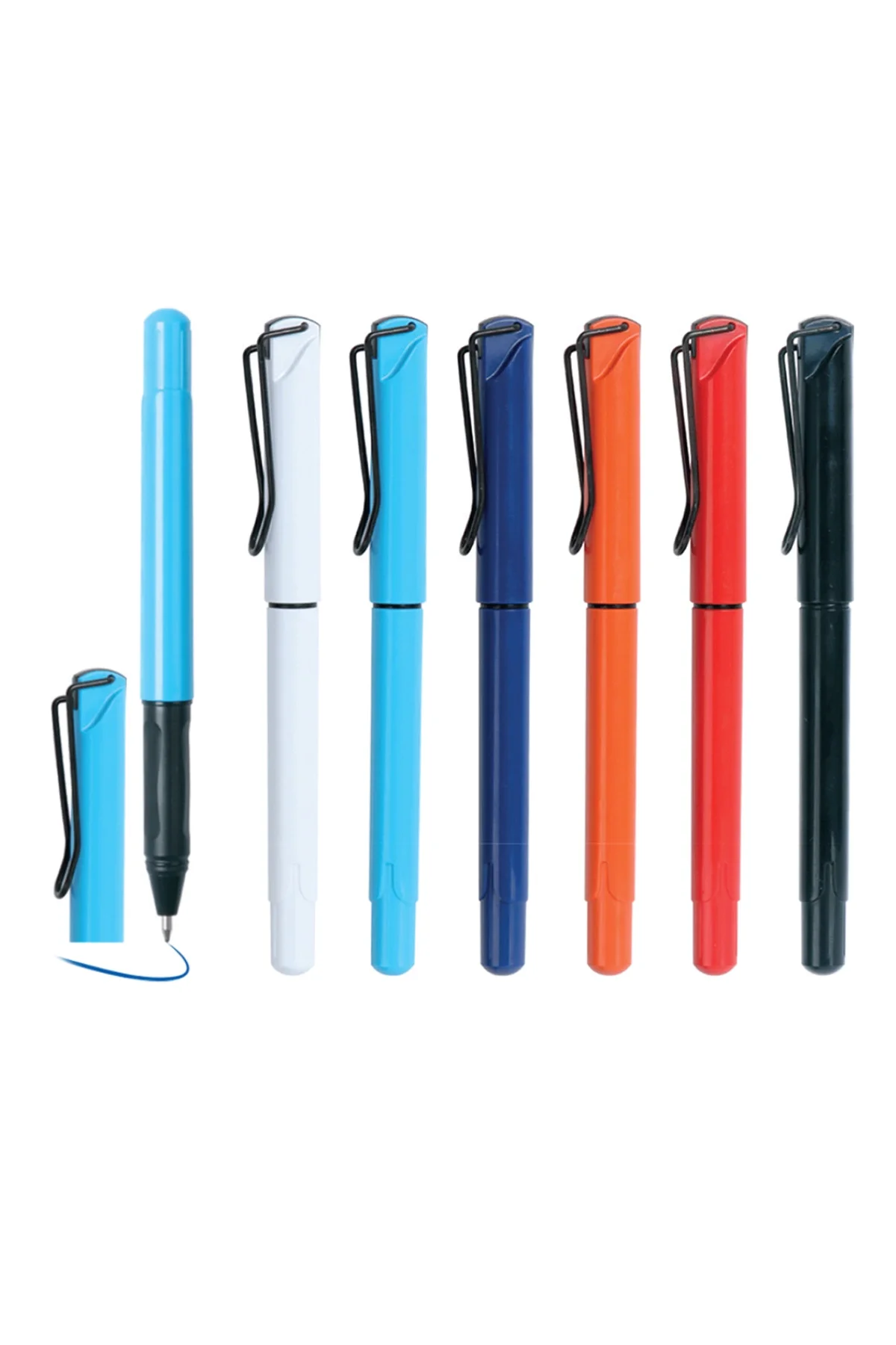 Promix Go 30100 Kapaklı Jel Refil Tükenmez Kalem UV Baskılı Promosyon Logolu Reklam Hediyelik Kalem 20PXK251005