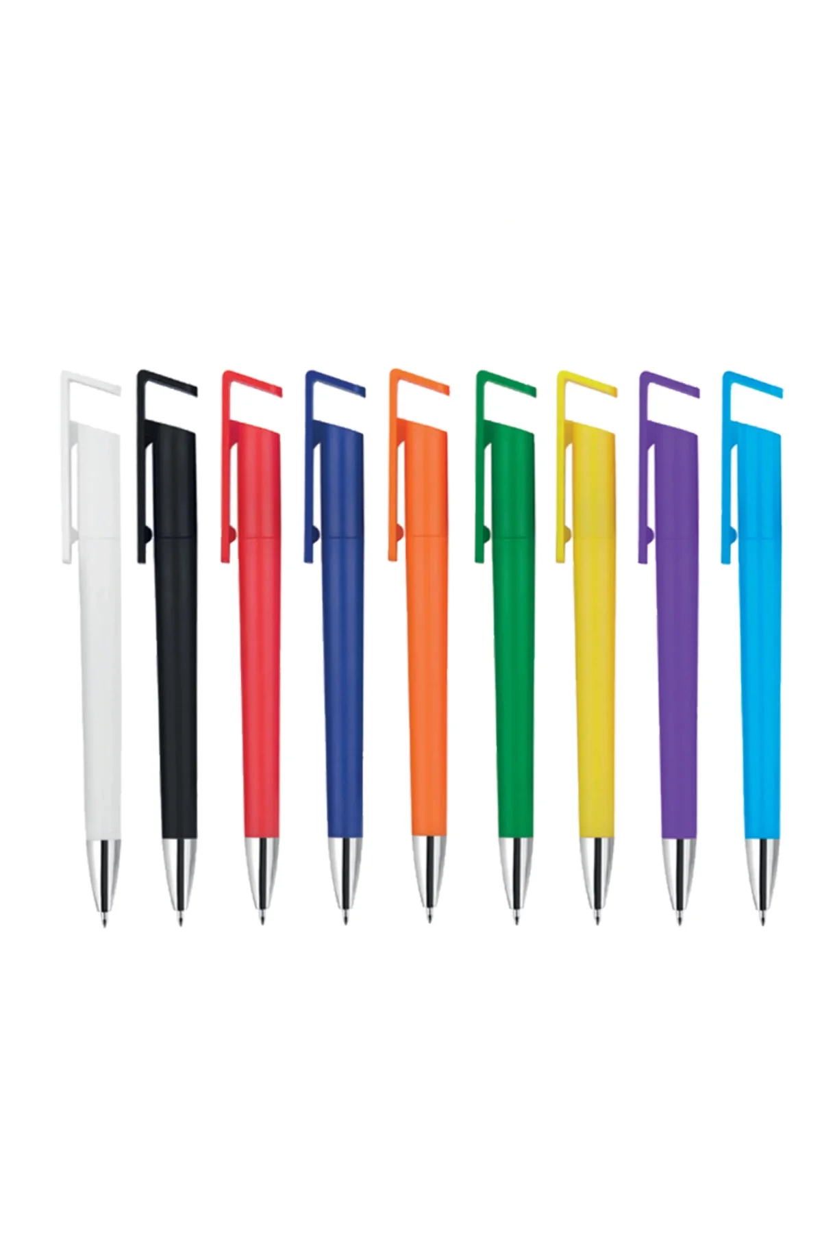 Promix Go 30196 Telefon Standlı Çevirmeli Tükenmez Kalem UV Baskılı Promosyon Logolu Reklam Hediyelik Kalem 20PXK251004