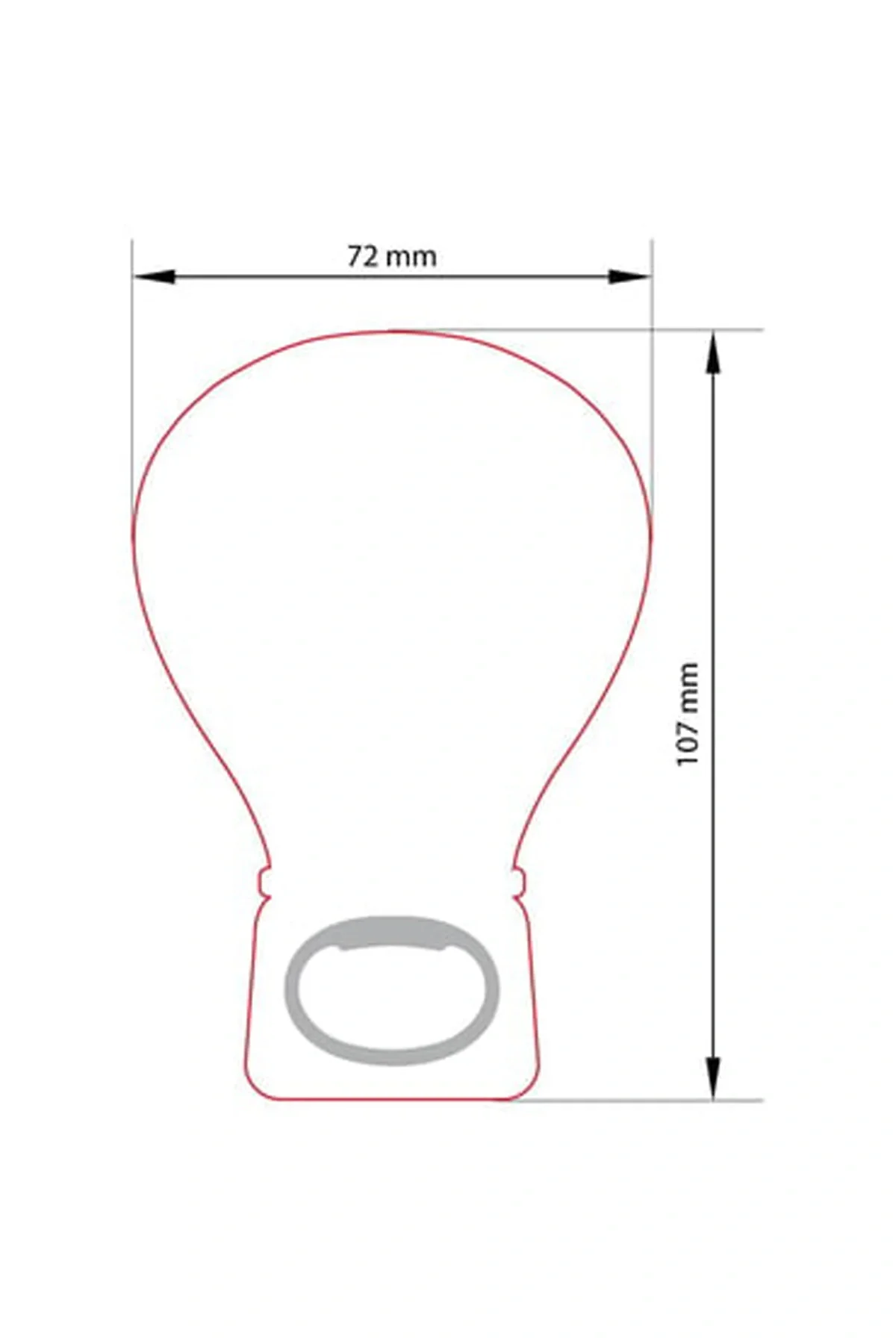 Promix Go Balon Magnet Şişe Açacağı Kişiye veya Firmaya Özel Hediyelik Reklam Promosyon Ürünü Mıknatıslı Buzdolabı Açacak, Logolu Özel Baskı