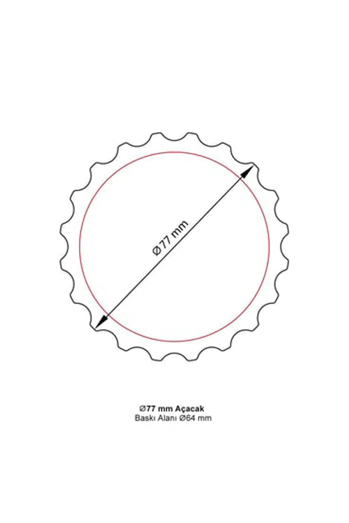 Promix Go Magnet Şişe Açacağı 77mm Kişiye veya Firmaya Özel Hediyelik Reklam Promosyon Ürünü Mıknatıslı Buzdolabı Açacak, Logolu Özel Baskı