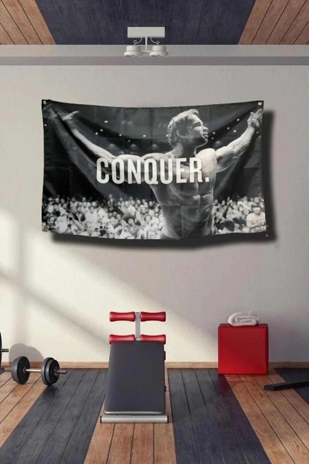 SonicTouch Sarsılmaz Azim Duvar Örtüsü Premium Kumaş Tablo Ev Ofis Salon Dekor Duvar Halısı