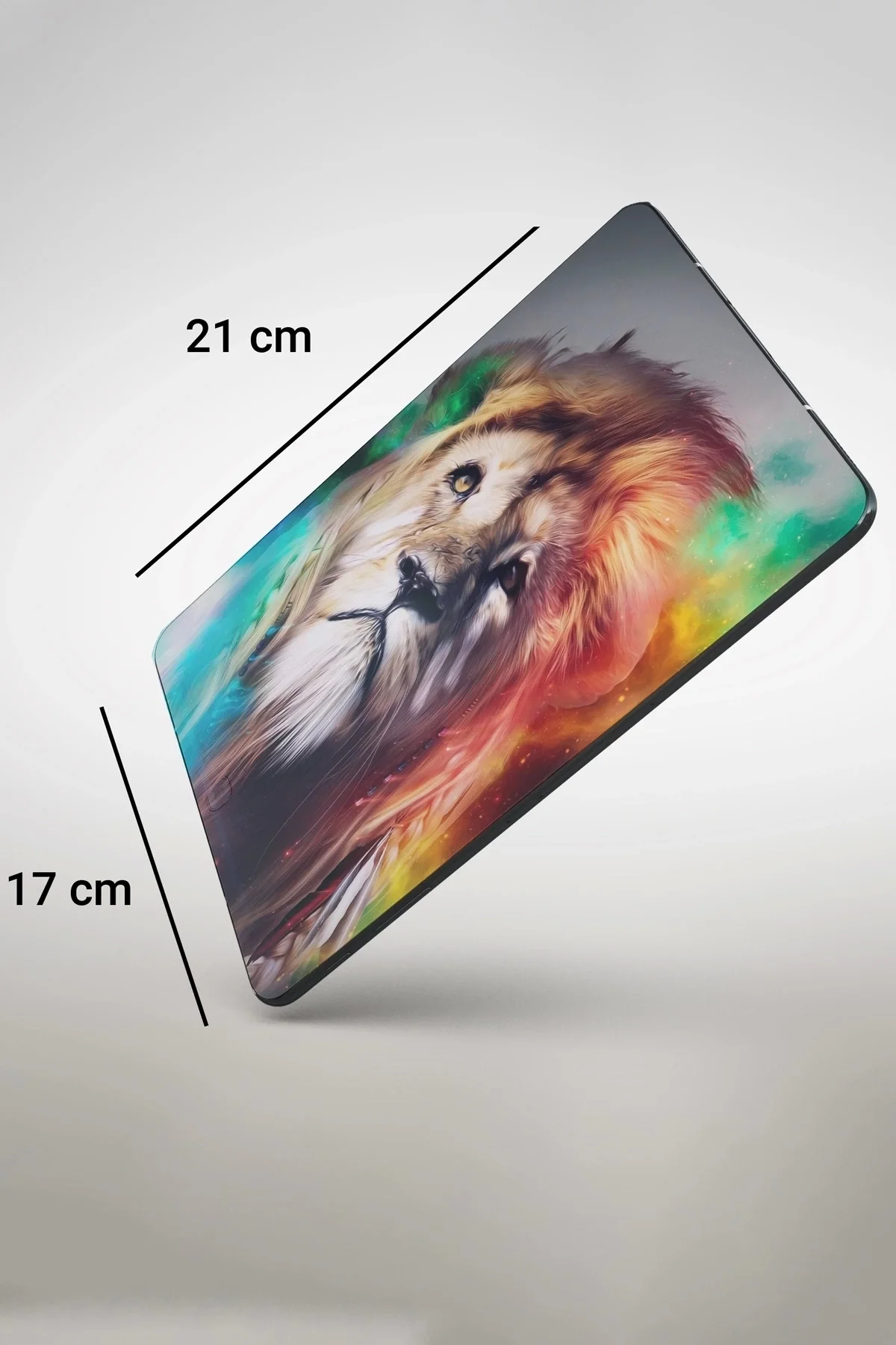 SonicTouch Aslan Desenli Kaydırmaz Gaming Oyuncu Masaüstü Dikişsiz Mouse Pad 17x21cm